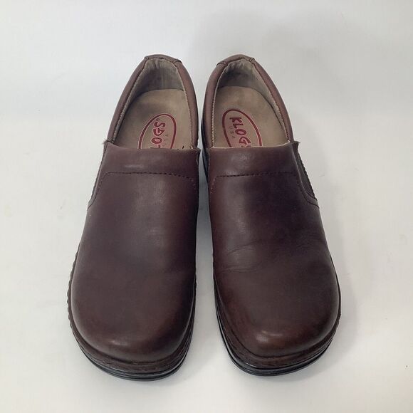 Klogs USA Women's Brown Clog Shoes size 9.5 M Leather Upper Comfort Slip on - Picture 11 of 12
